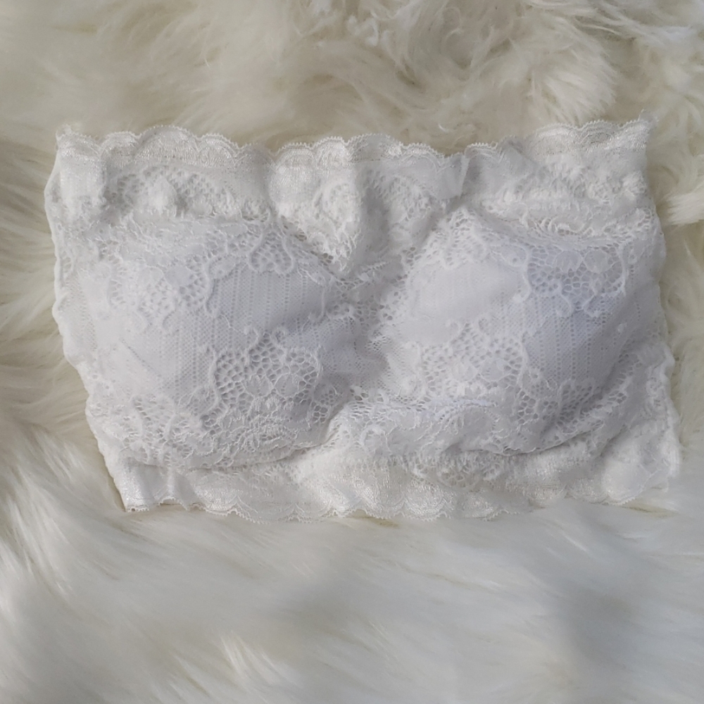 White Lace Padded Bandeau